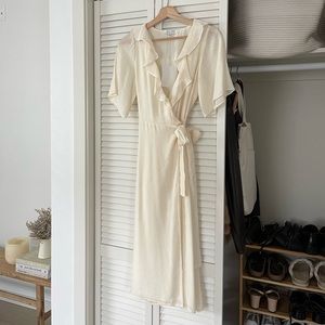Breath of Youth ivory midi dress